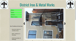 Desktop Screenshot of districtironandmetalworks.com